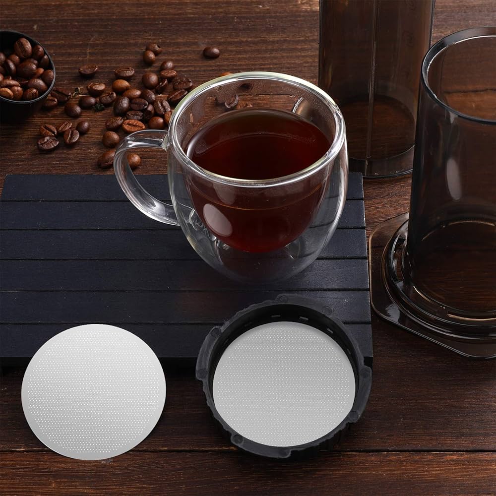 Amazon.com: 2 Pieces Metal Coffee Filters Compatible with